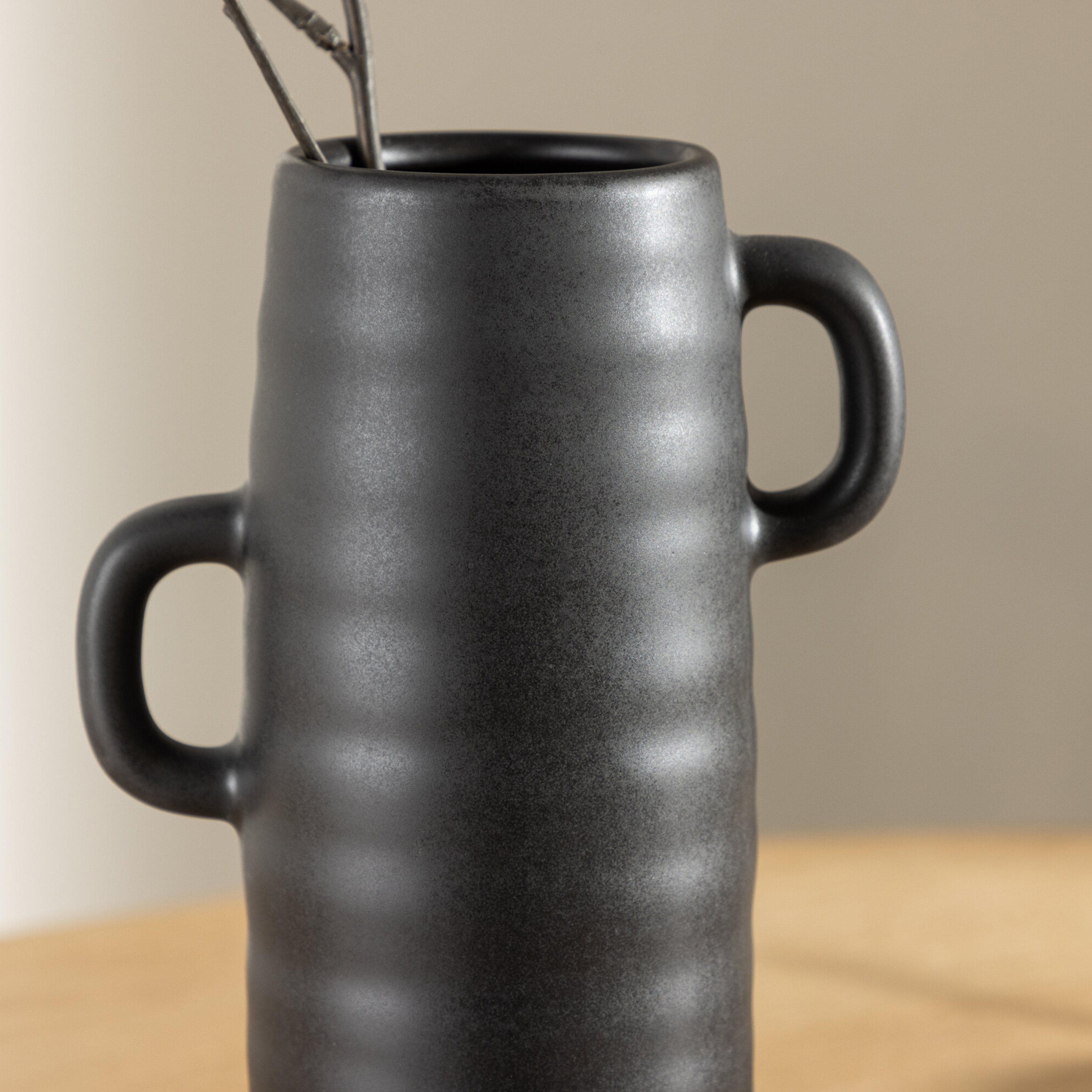 Cent Vase - Matte Black - 15*15*25,5cm Svart