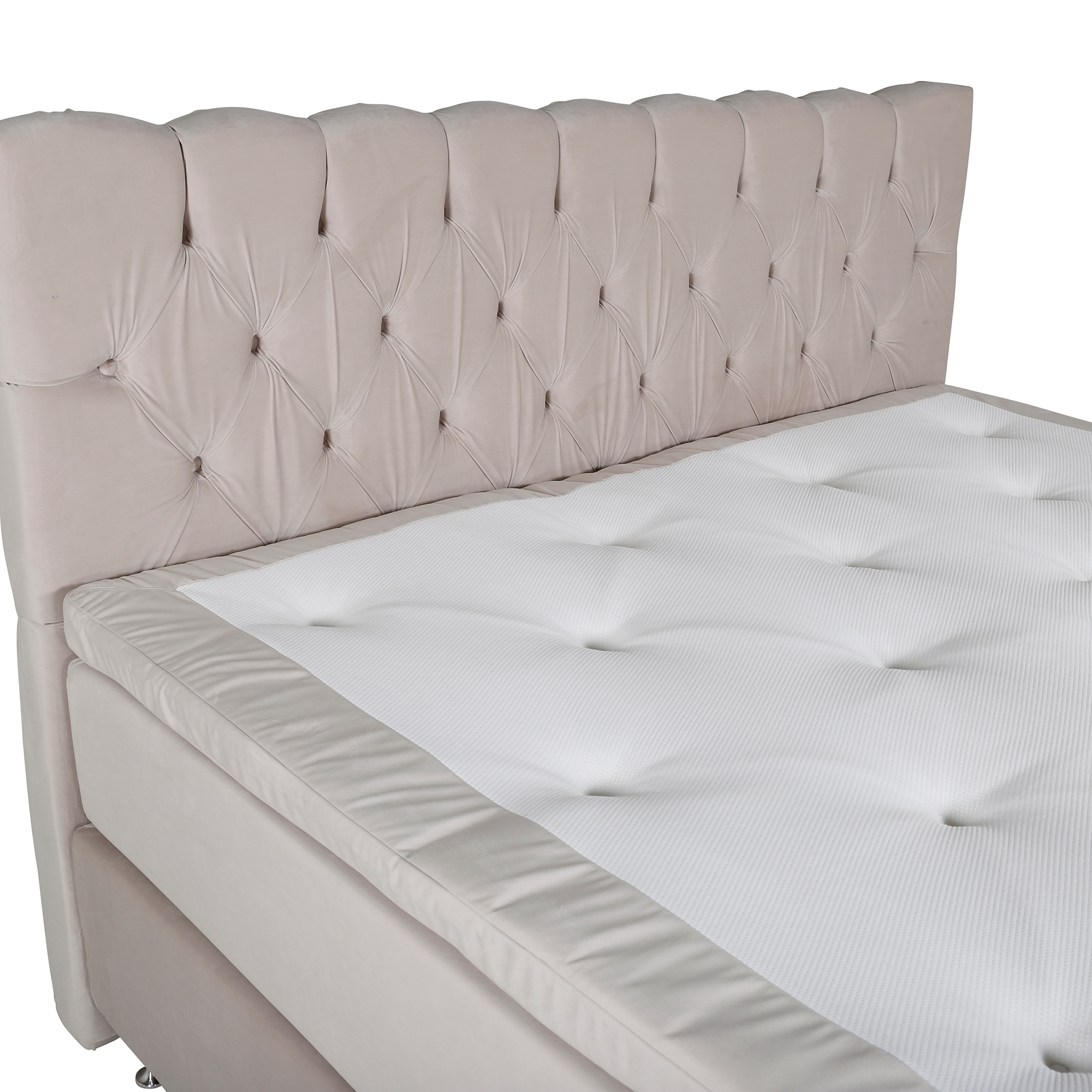 Kontinentalsäng Venture Home Frösslunda Sammet med Sänggavel Sandvik