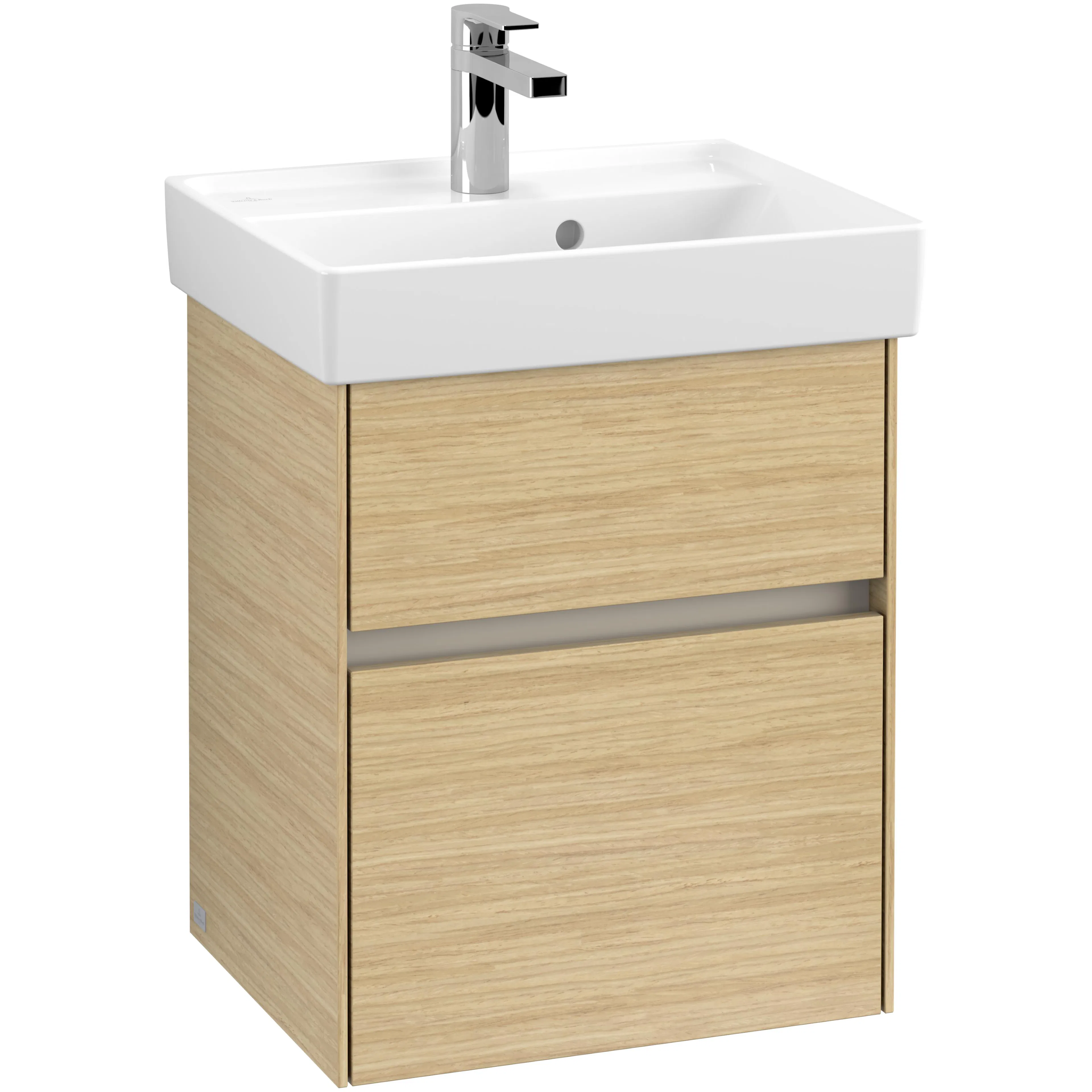 Tvättställsskåp Villeroy & Boch Collaro C00600VJ Nordisk Ek, B: 460 mm utan Belysning