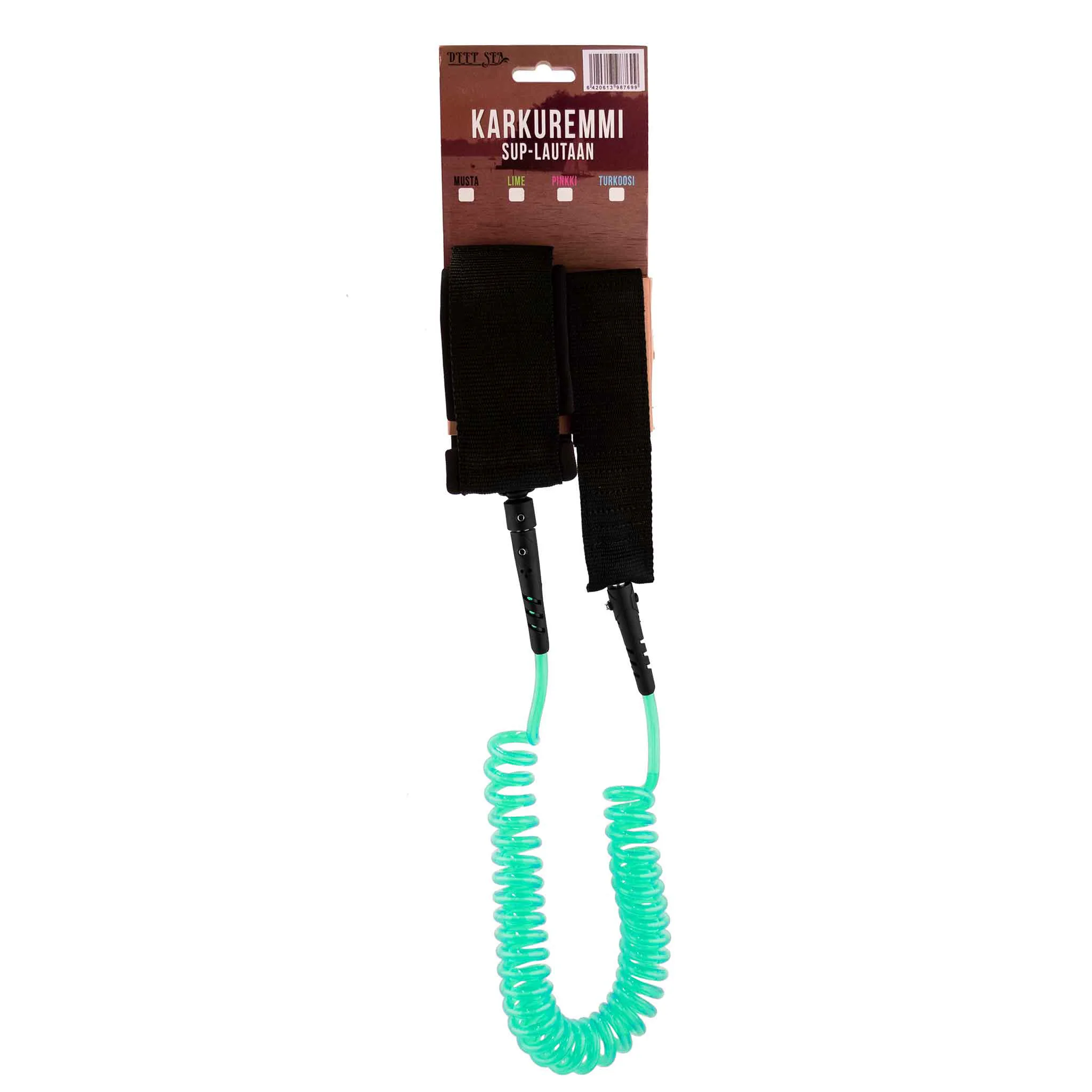 Deep Sea säkerhetslina till SUP-brädan, mint Mint