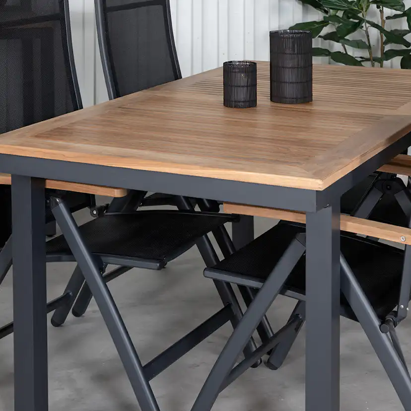 Matgrupp Venture Home Perla med 4 Perla Positionsstolar