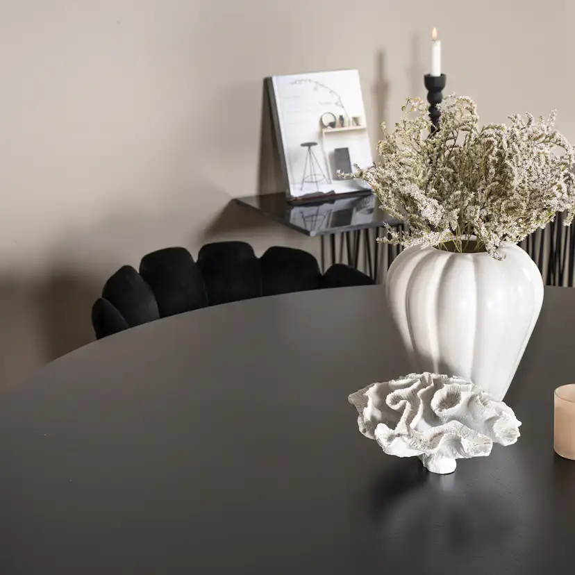 Matgrupp furniture/fashion Copenhagen med 4 Svarta Limhamn Stolar