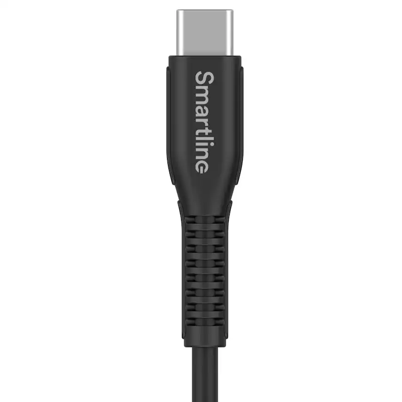 Laddningskabel Smartline USB-C/A Strong Cable Svart 2 m