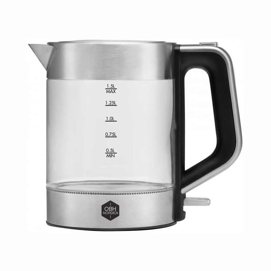 Vattenkokare OBH Nordica Venice Glass Tekokare 1,5L med Automatisk Avstängning