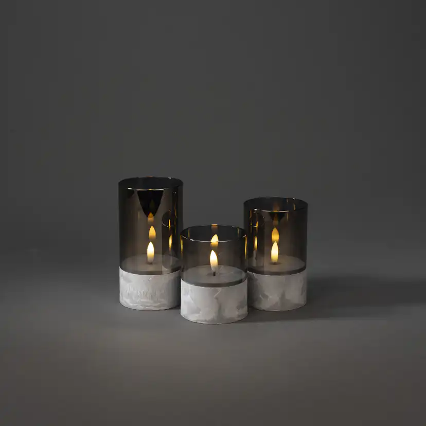 Ljuslykta Gnosjö Konstsmide Set 1819 LED