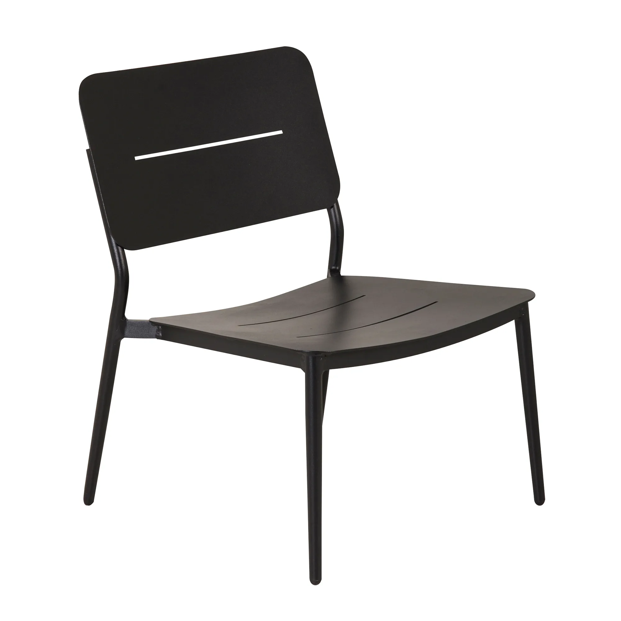 Lina lounge Chair - Black / Black Cushion Svart