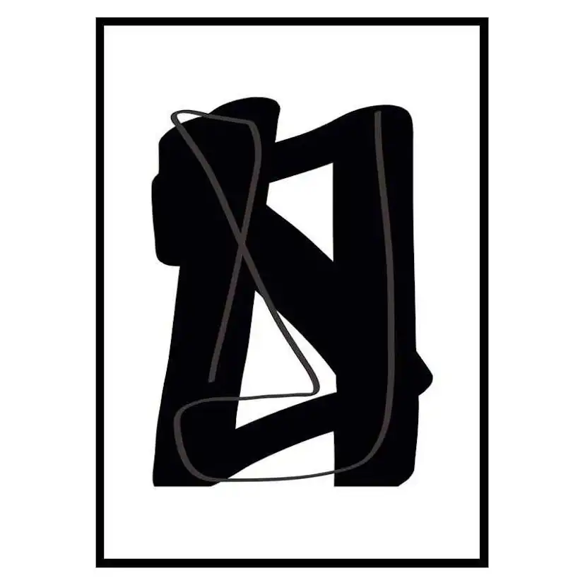 Poster Gallerix Noir Audacieux