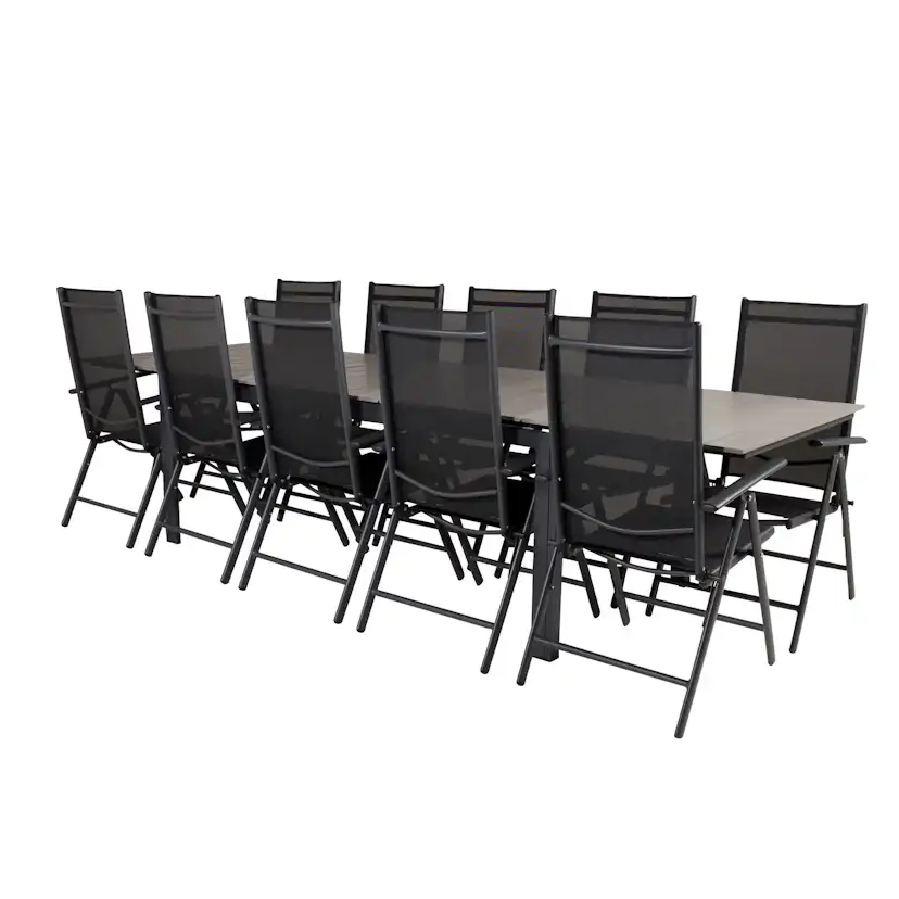 Matgrupp Venture Home Lova 224/324 med 10 Bront Stolar
