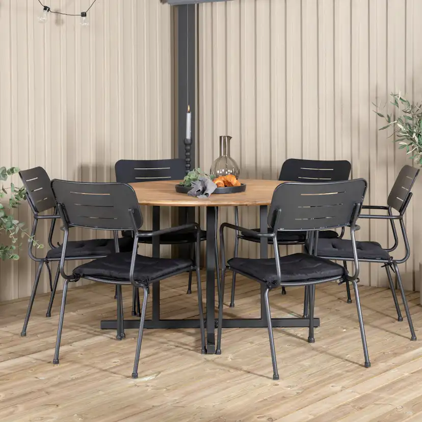 Matgrupp Venture Home Zurc med 6 Nime Matstolar