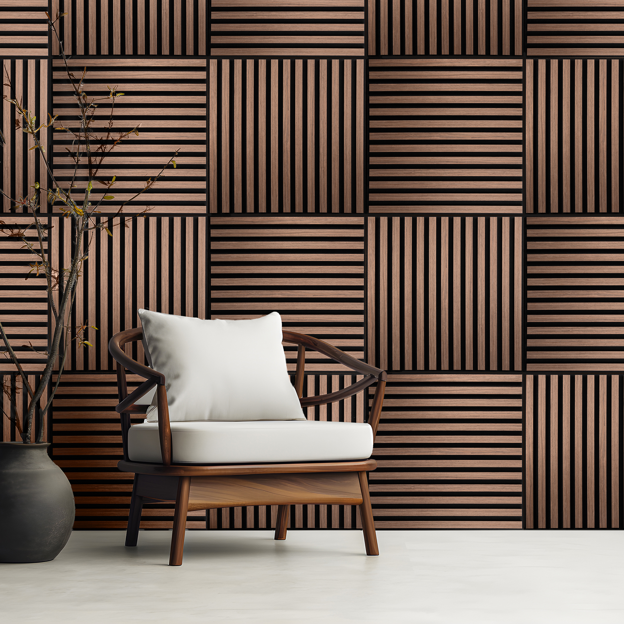 Akustikpaneler NQD Smartwall Fyrkantiga 4-Pack