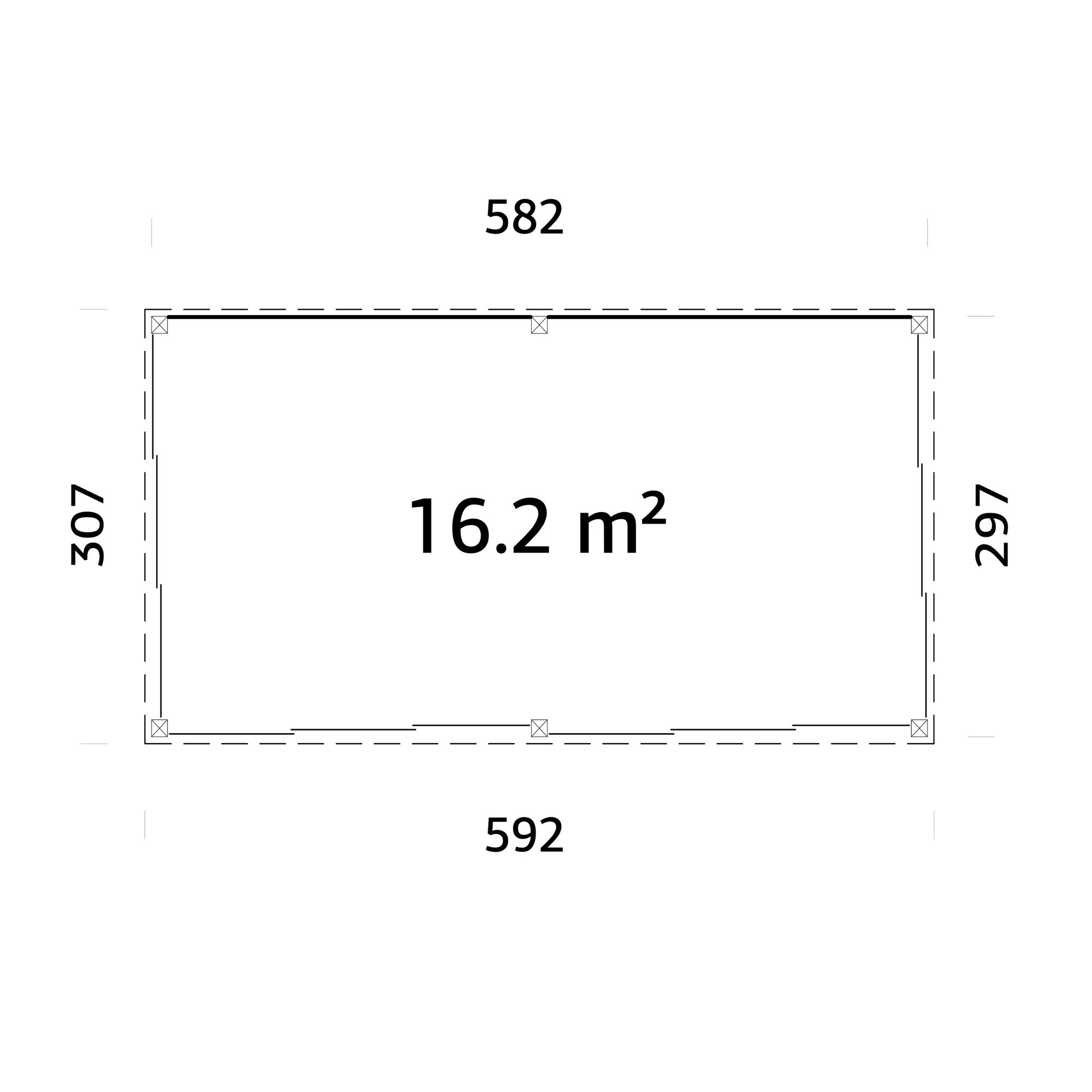 Uterum Palmako Saga 17,3 m² (inv. 16,2 m²) Slide Plus