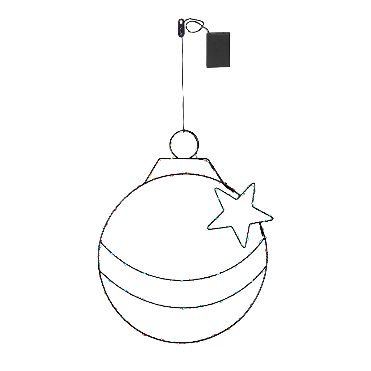 Hängande Dekoration Star Trading Siluett X-Mas Bulb LED