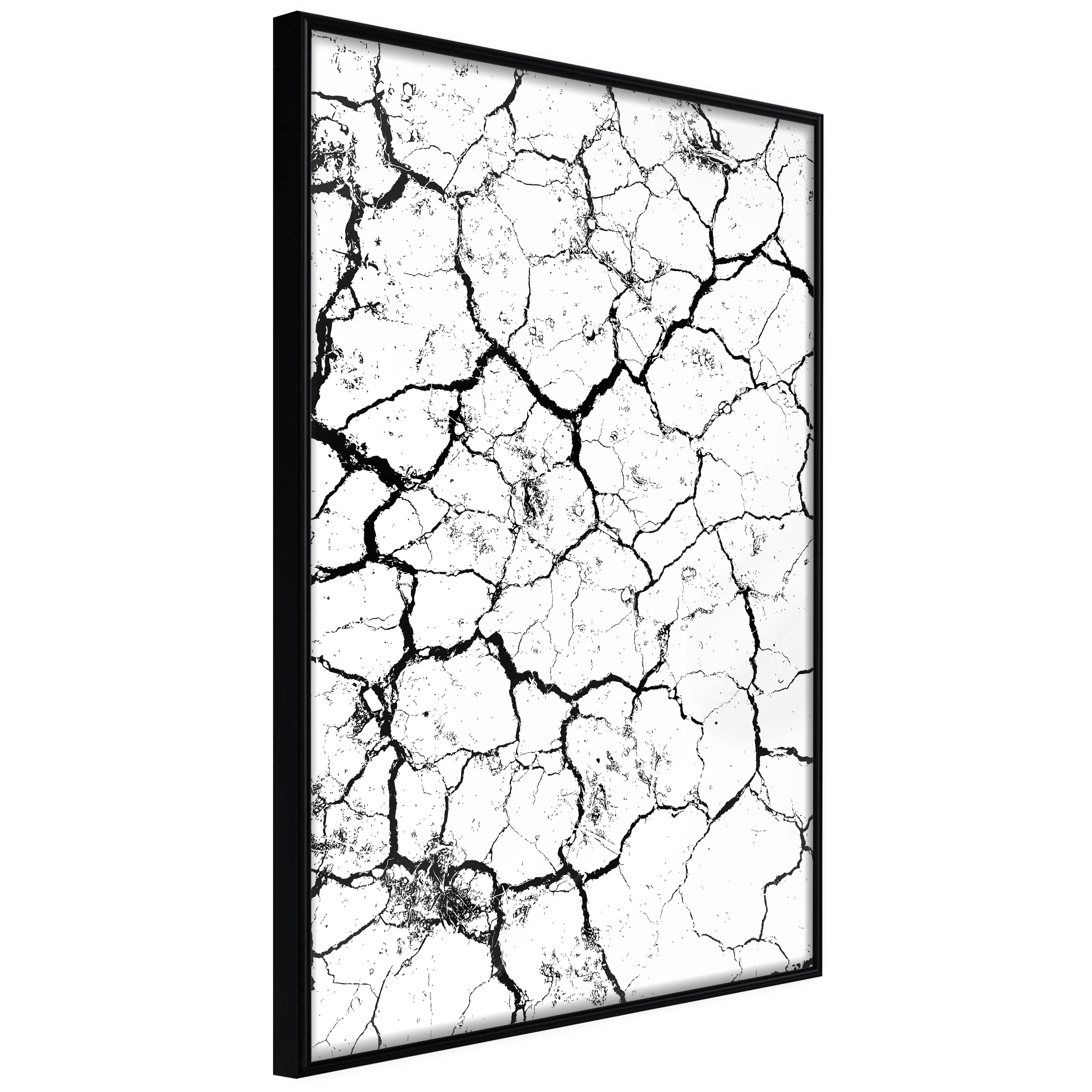 Affisch - Cracked Earth [Poster] 20x30 Svart ram, 20x30 cm