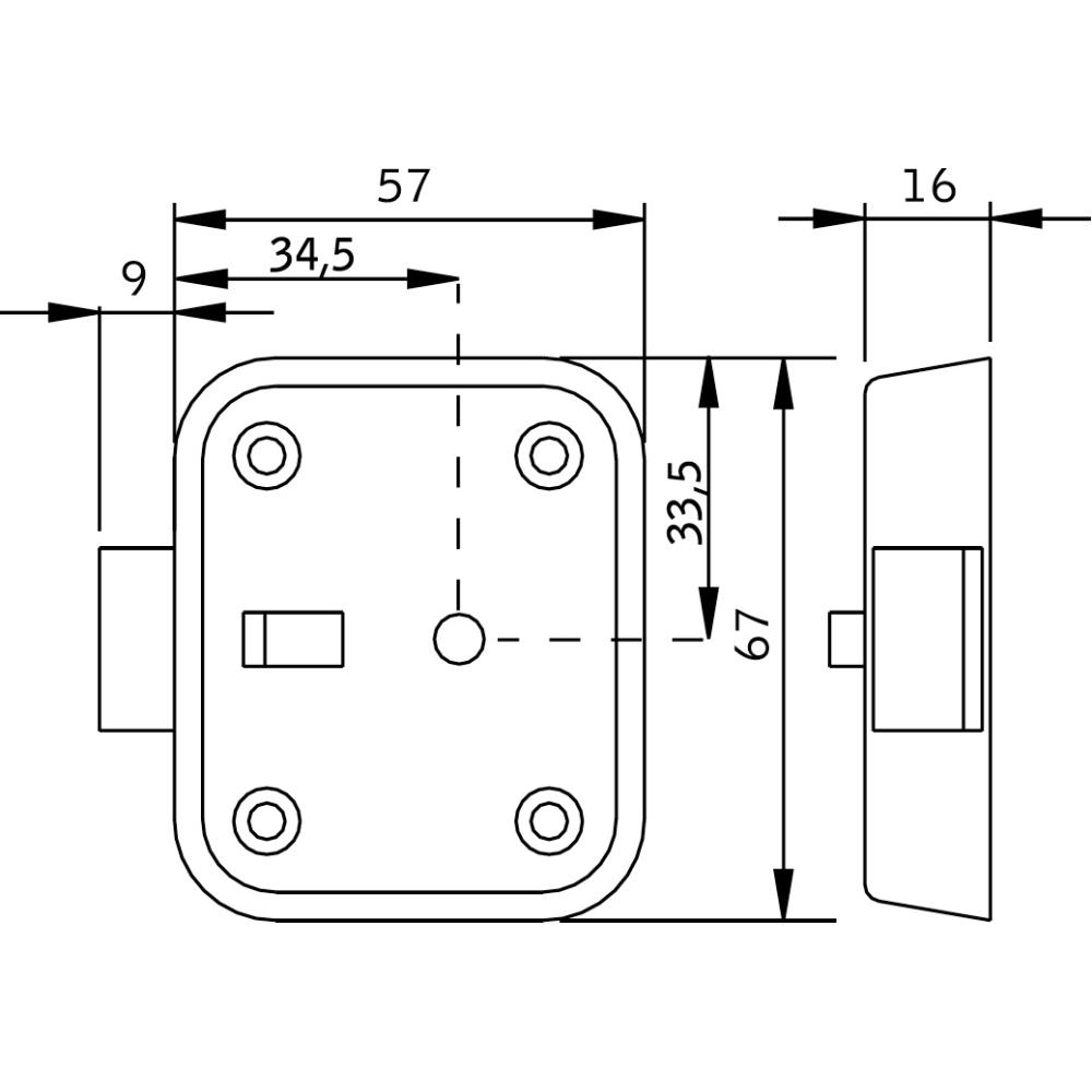 Skåplås ASSA ABLOY 420