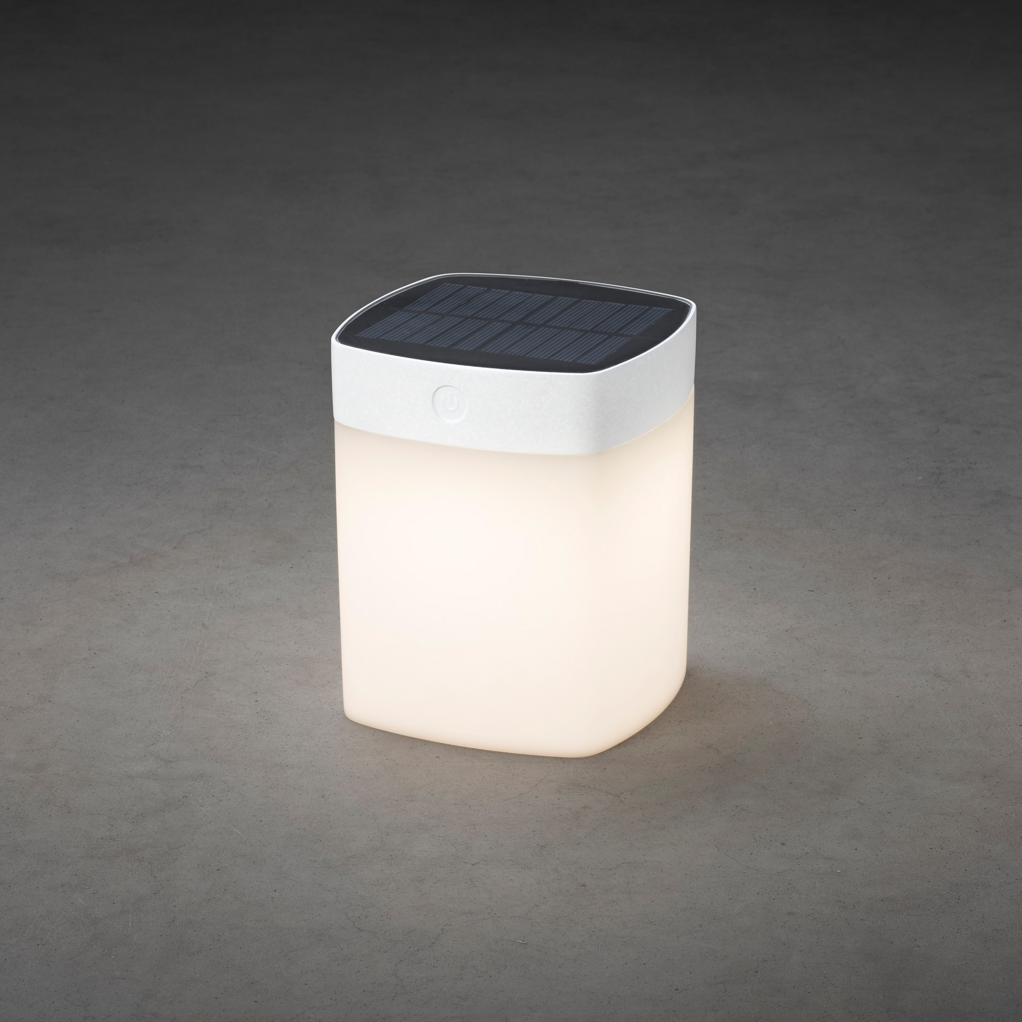 Solcellslampa Gnosjö Konstsmide Assisi Cylinder Kvadrat LED 1W