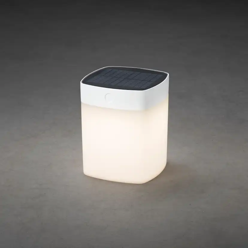 Solcellslampa Gnosjö Konstsmide Assisi Cylinder Kvadrat LED 1W
