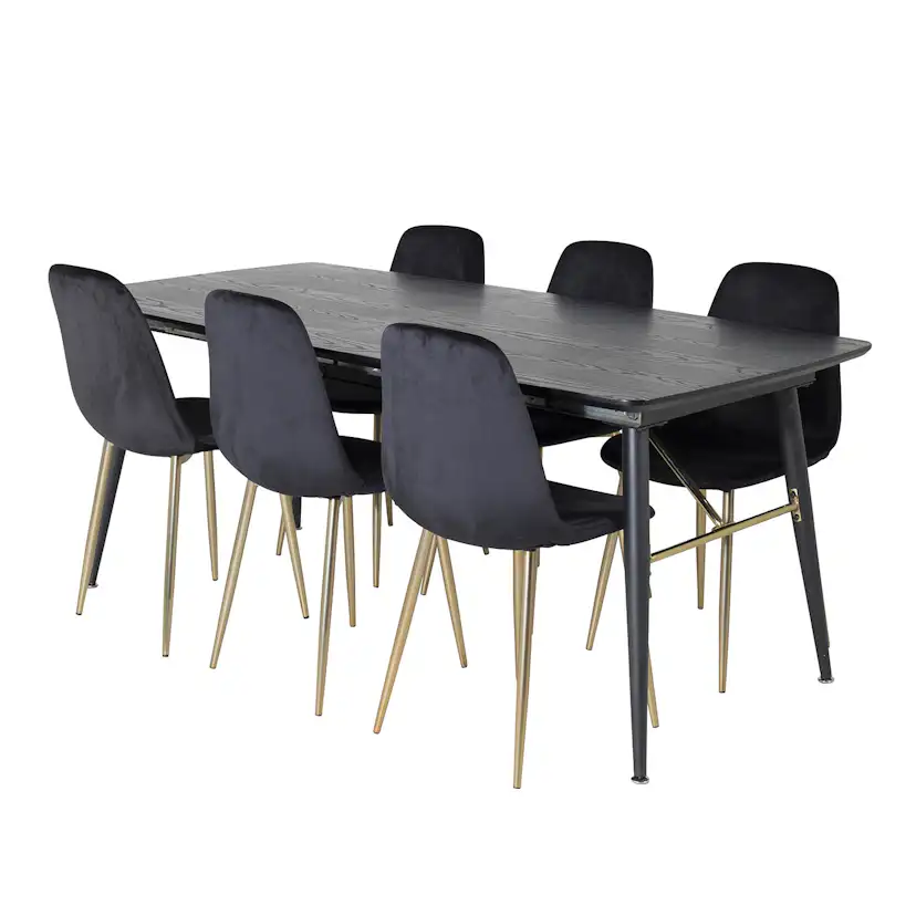 Matgrupp Venture Home Gold med 6 Polar Stolar