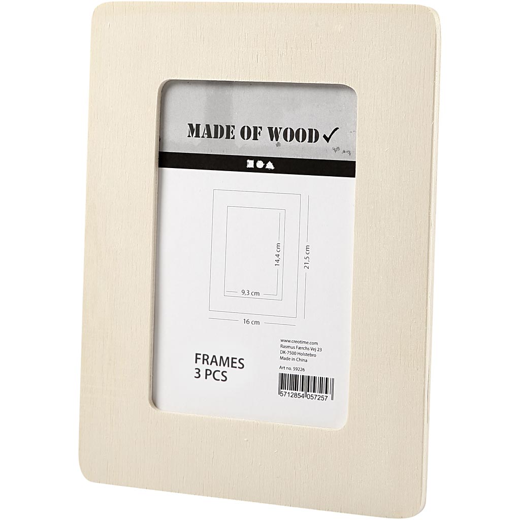 Träramar Creativ Company Stl 16x0,8x21,5 cm 3 St/1 Förp