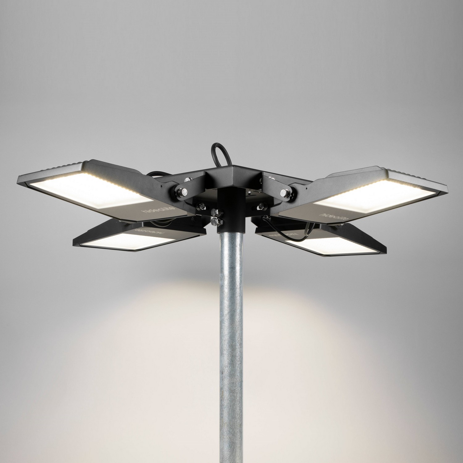 Stolptopp Hide-a-lite Kvadrat 1-4 Arm Svart