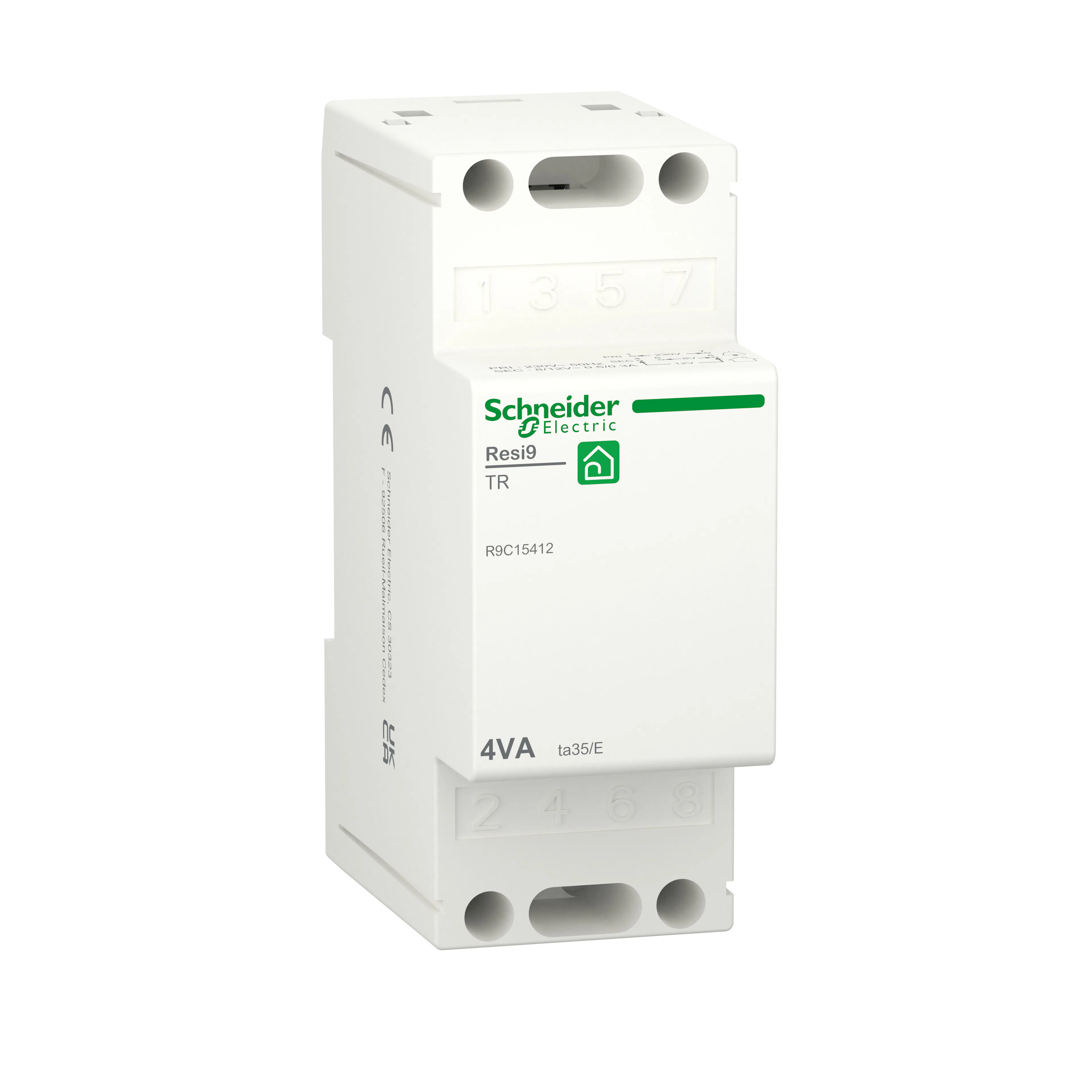 Ringledningstransformator Schneider Electric Resi9 4 VA 8–12 V AC