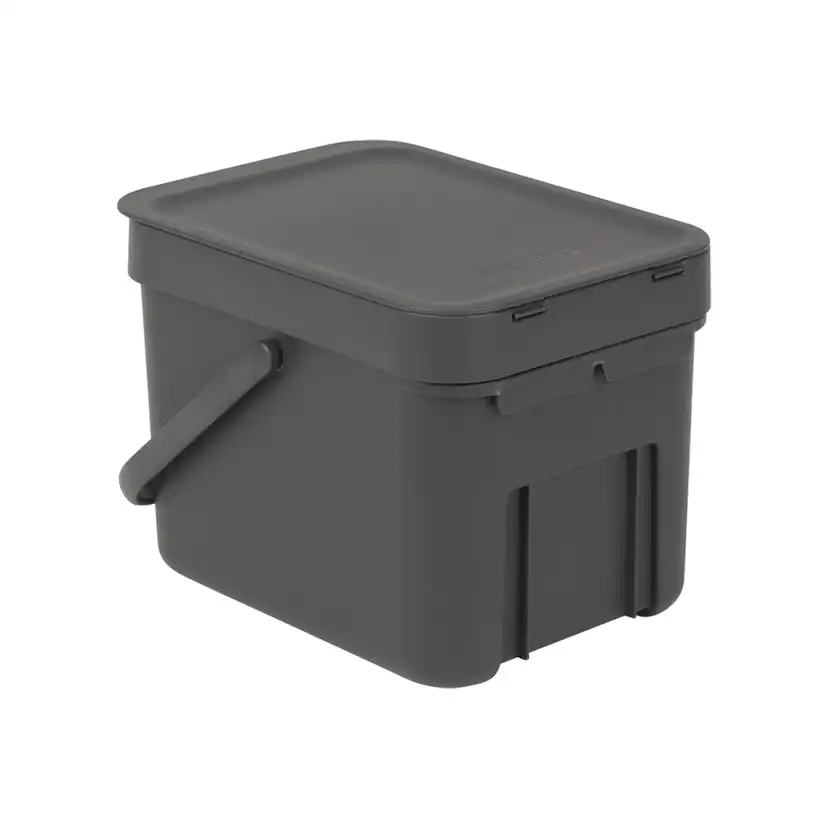 Papperskorg Brabantia SORT & GO 6 L Anthracite Färg: Anthracite, Volym: 6 l