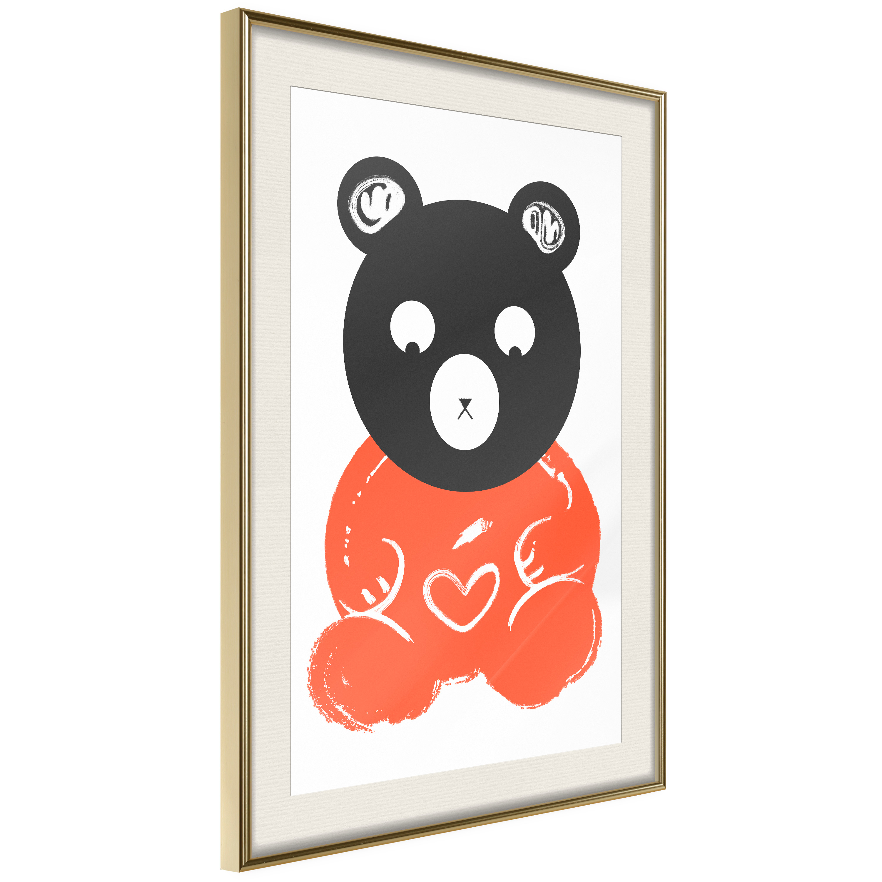 Poster Artgeist Affisch Thoughtful Bear
