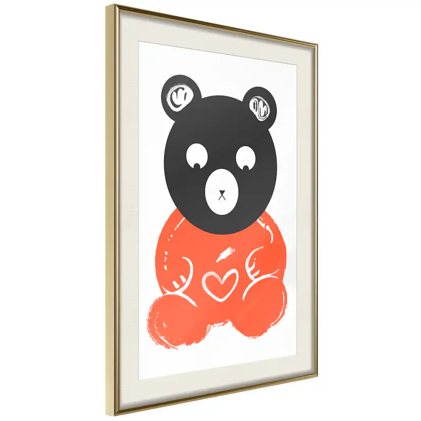Poster Artgeist Affisch Thoughtful Bear