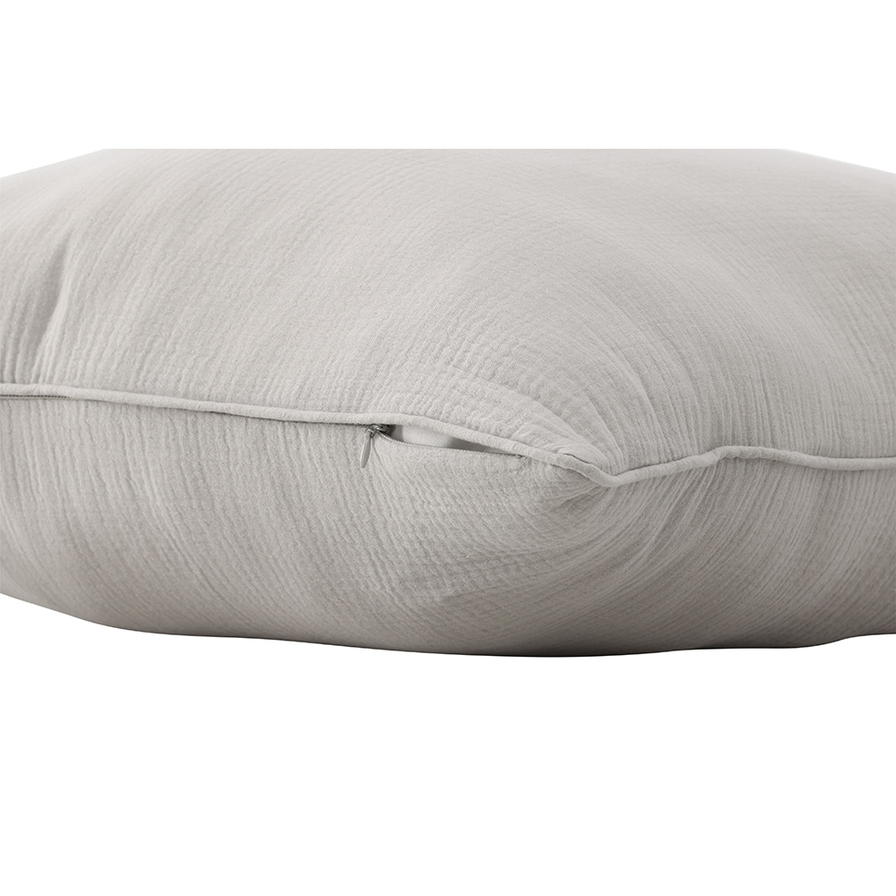 Tyra Cushion Cover Cotton Gauze - Grey Grå