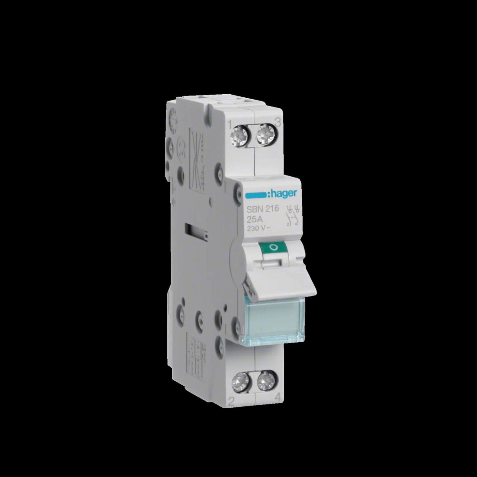 Strömställare Hager Strömställare 1 Modul 16 A 230 V