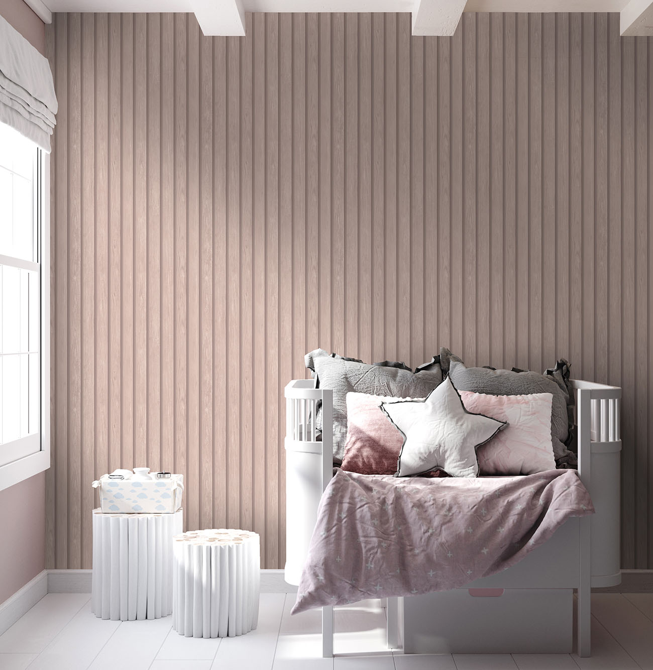 Tapet Holden Dream Catcher Woodslat Pink 13301