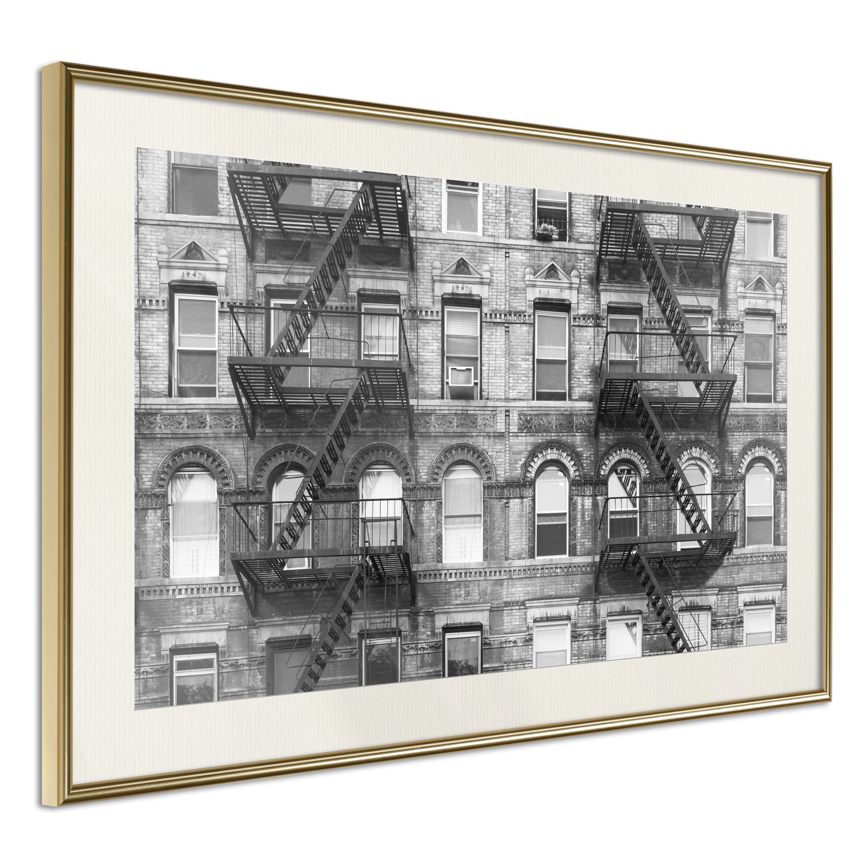 Poster Artgeist Affisch Brick Apartment