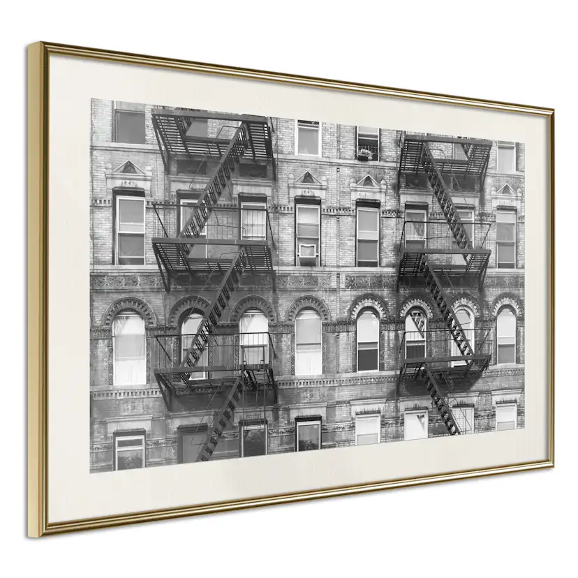 Poster Artgeist Affisch Brick Apartment