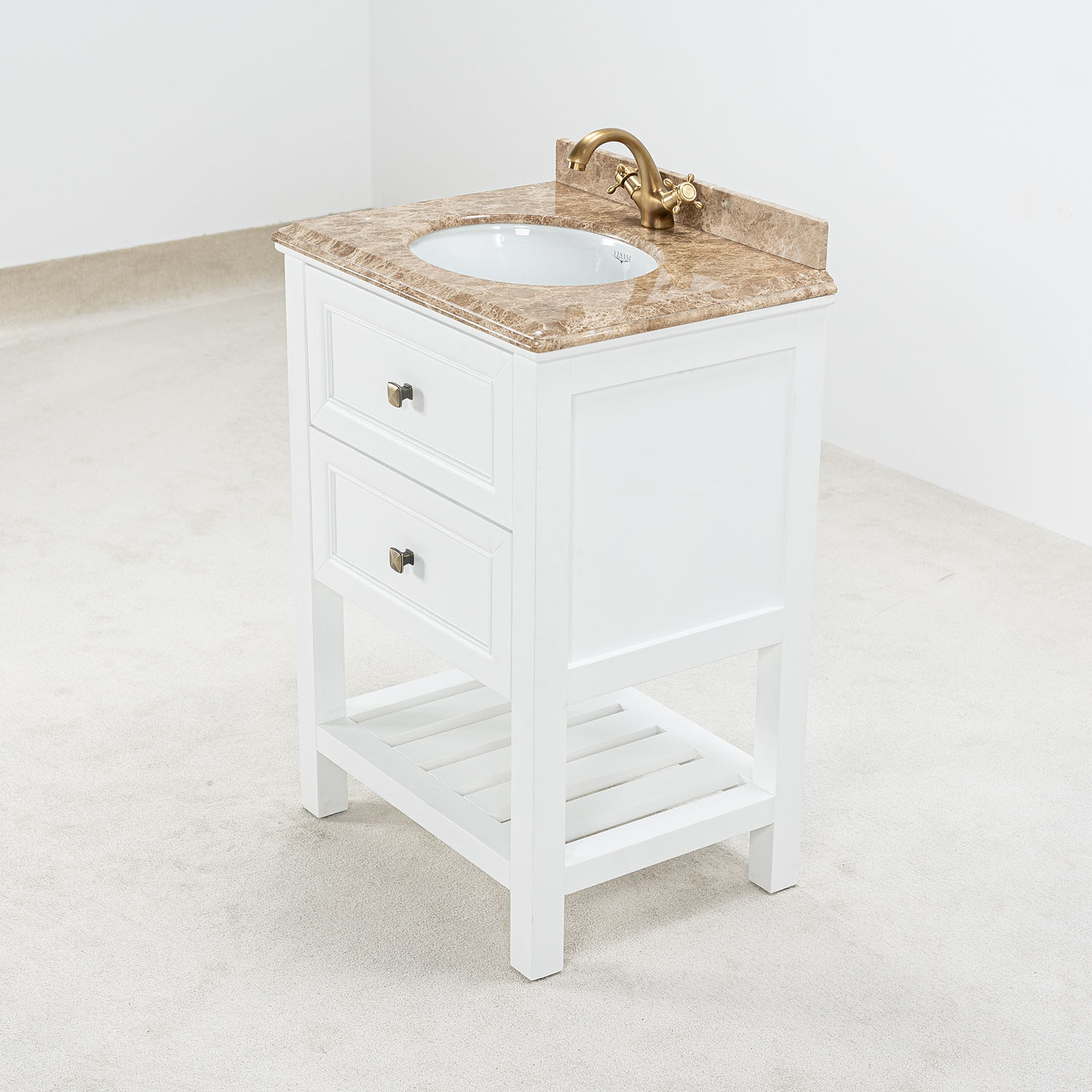 Tvättställsskåp Vesani Utah Beige Marmor