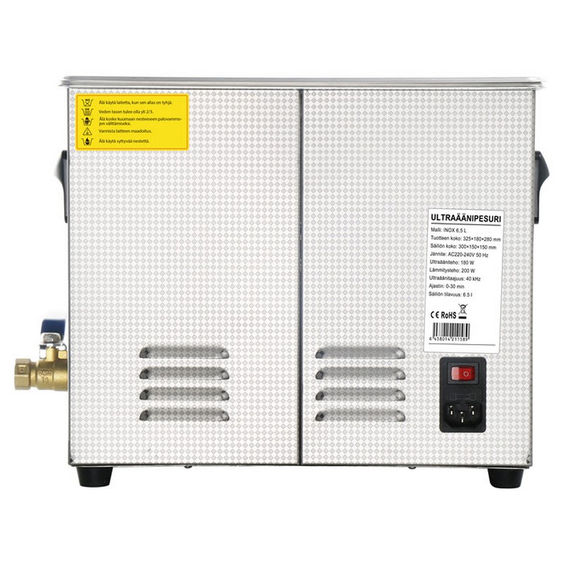 Ultraljudstvätt Timco 6,5 L INOX