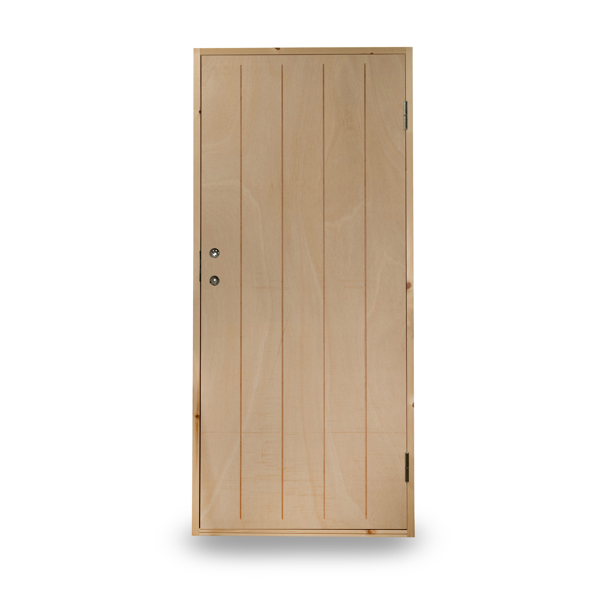 Varmförrådsdörr Jabo Obehandlad Spårfräst Plywood 9x20 dm