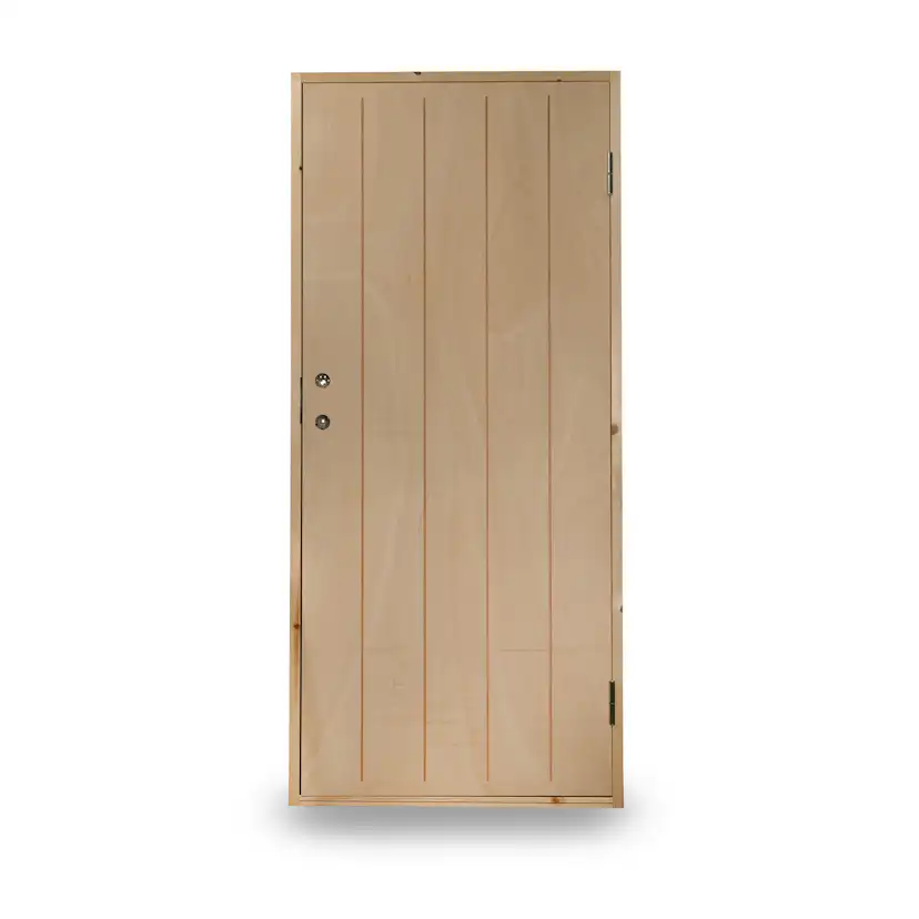 Varmförrådsdörr Jabo Obehandlad Spårfräst Plywood 9x20 dm