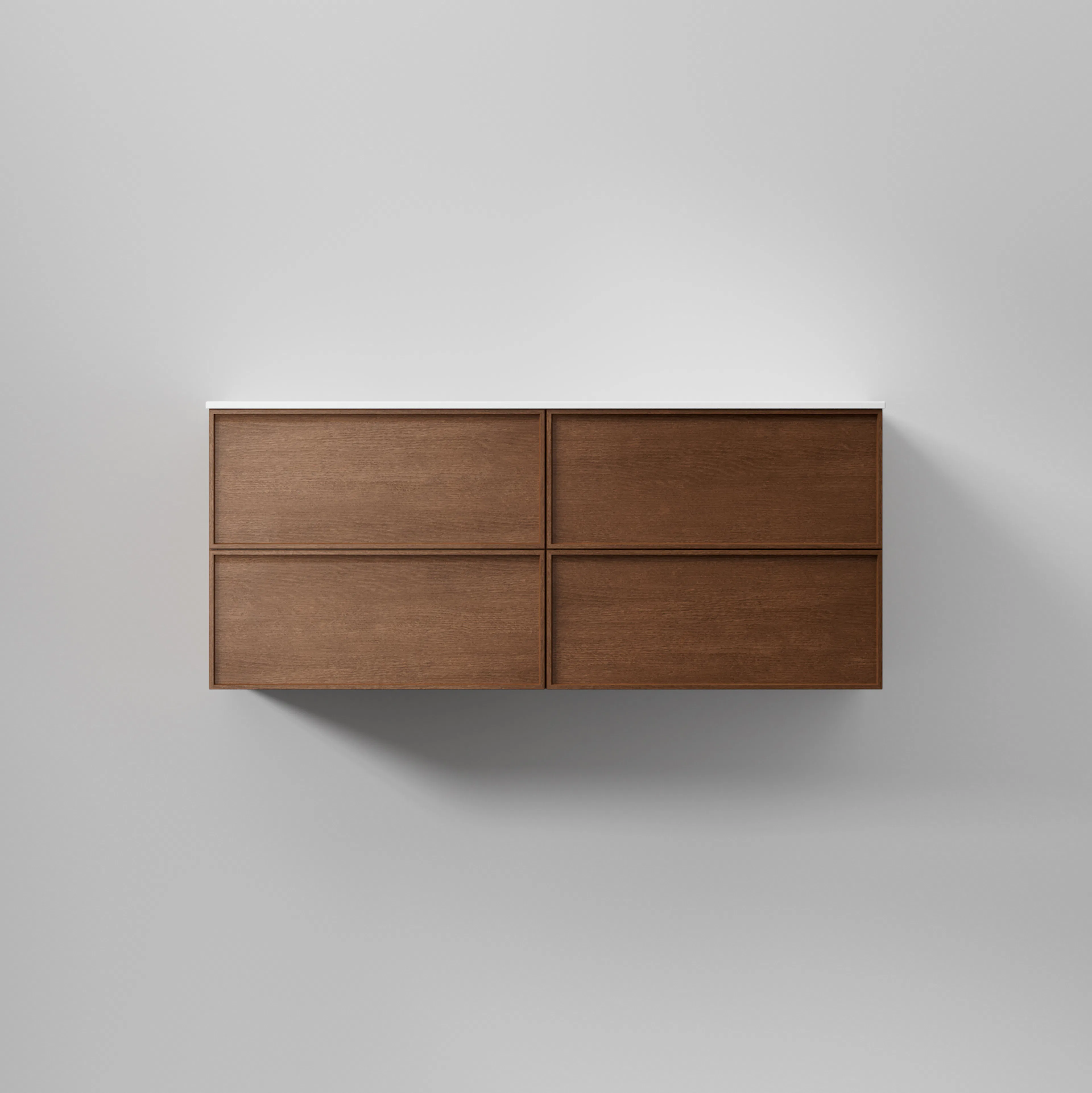 Kommod Core Nema 120 D Dark Oak, 4 Lådor Dark Oak, 1200x456x500 mm