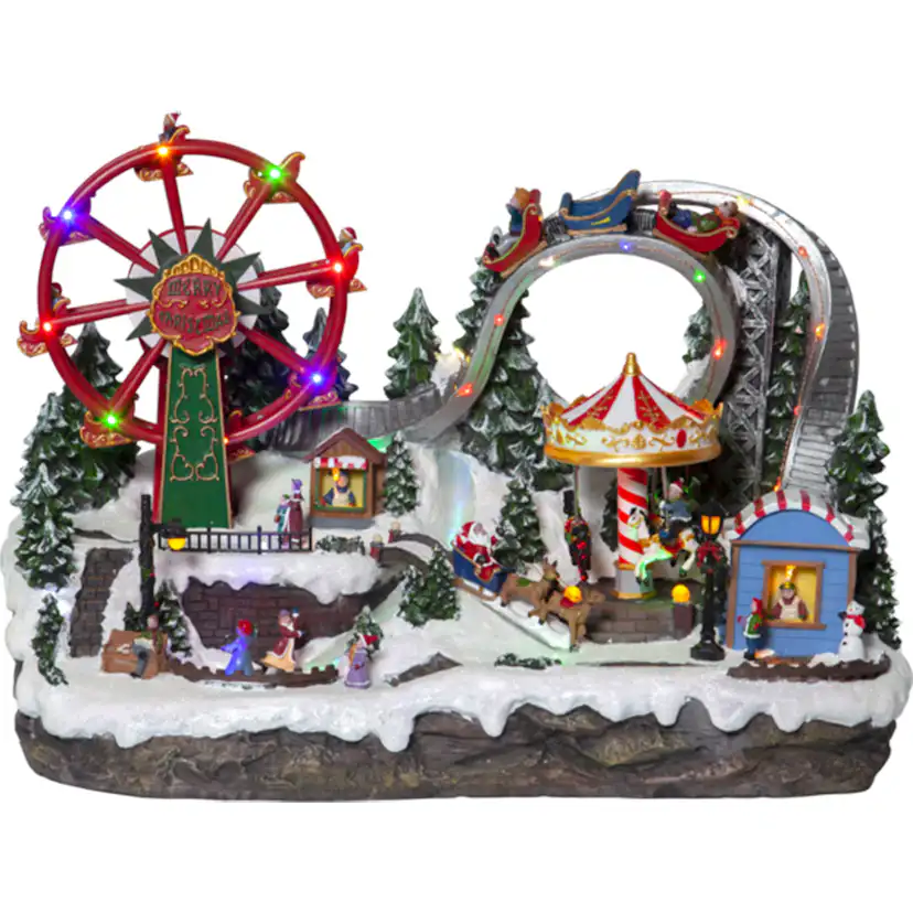 Julby Star Trading Largeville Tivoli med LED-Belysning & Musik