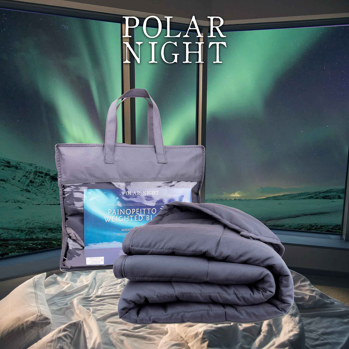 Tyngdtäcke Polar Night Barn 100x150 cm