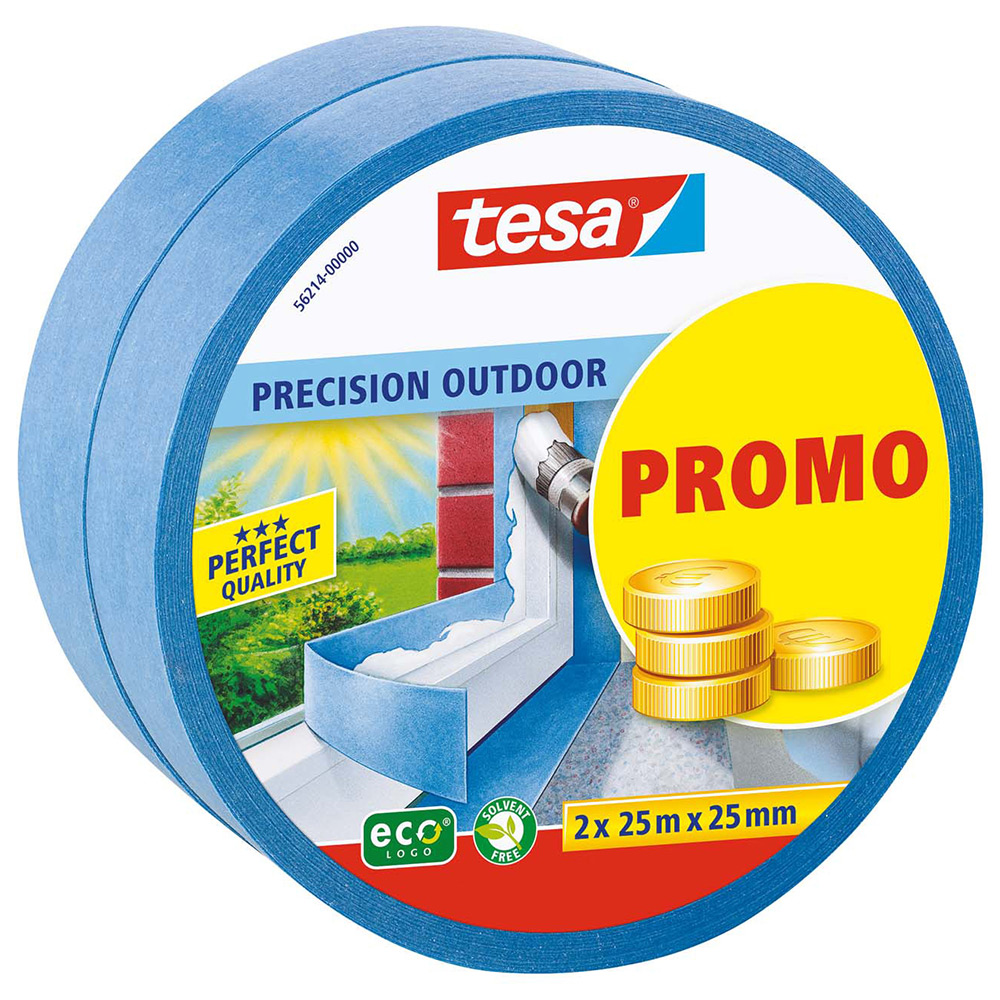 Maskeringstejp Tesa 2P 25 mm x 25 m Outdoor