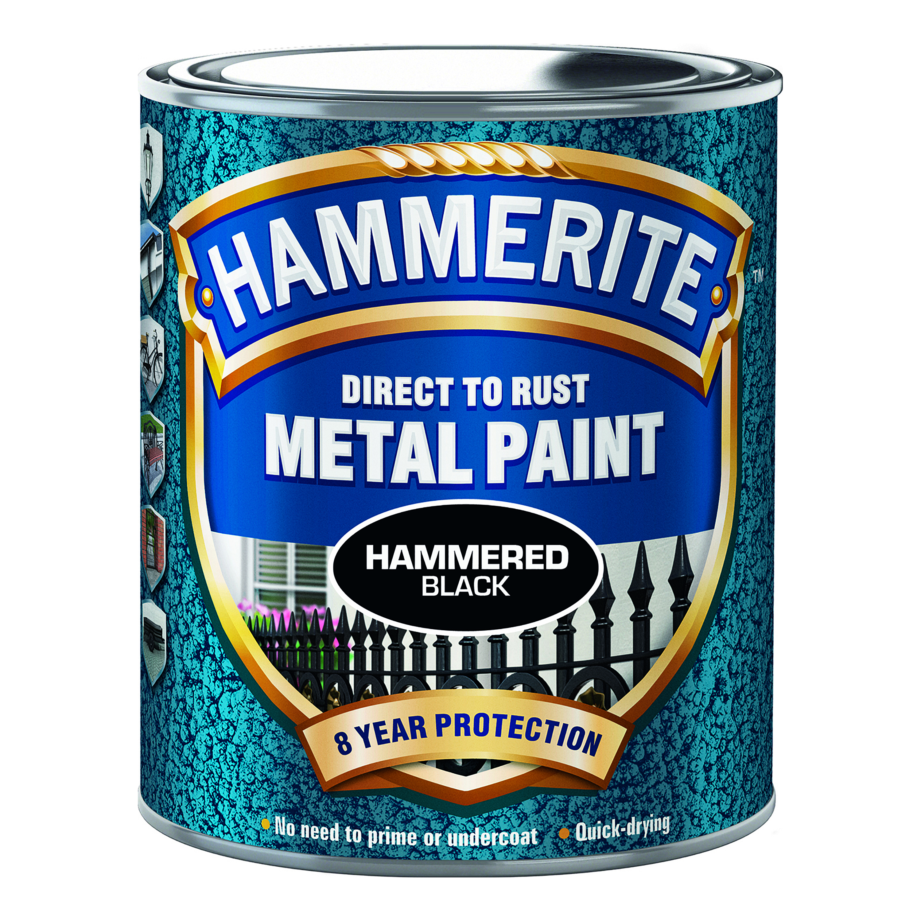 Rostskyddsfärg Hammerite Hammarlack Svart 250ml