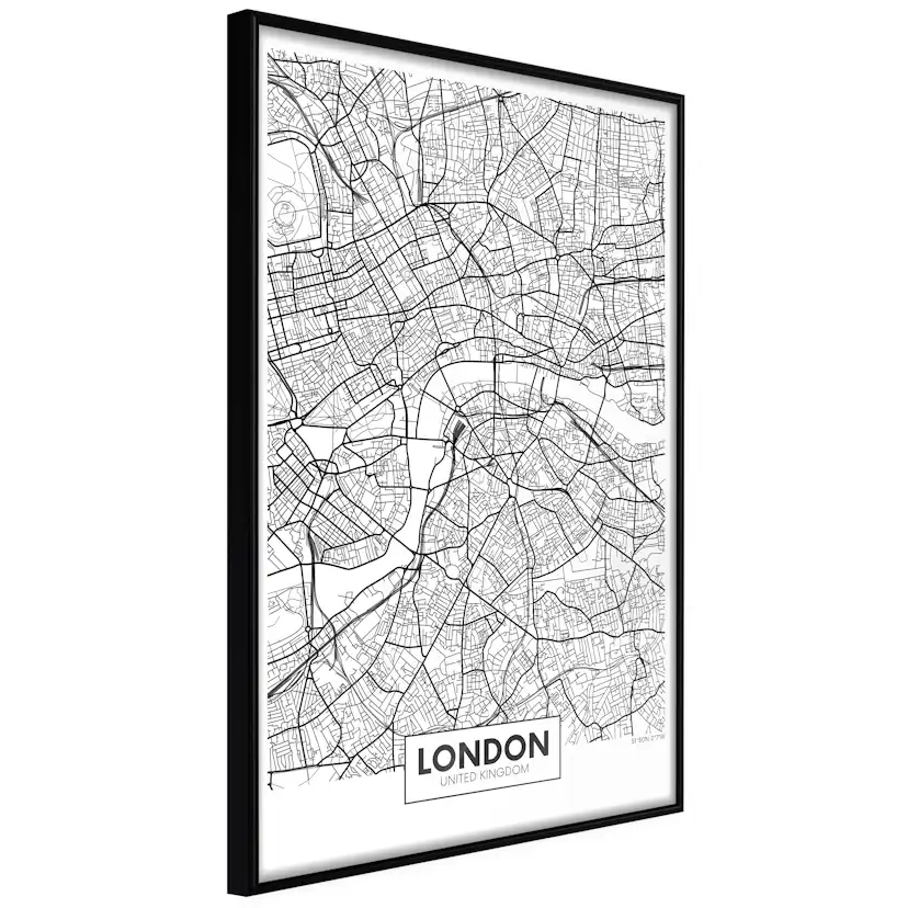 Poster Artgeist Affisch Map of London