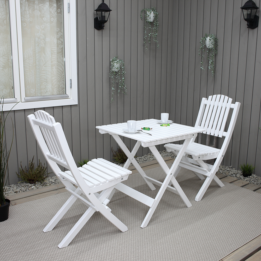 Caféset Baltic Garden Wilma Bord med 2 Visby Stolar