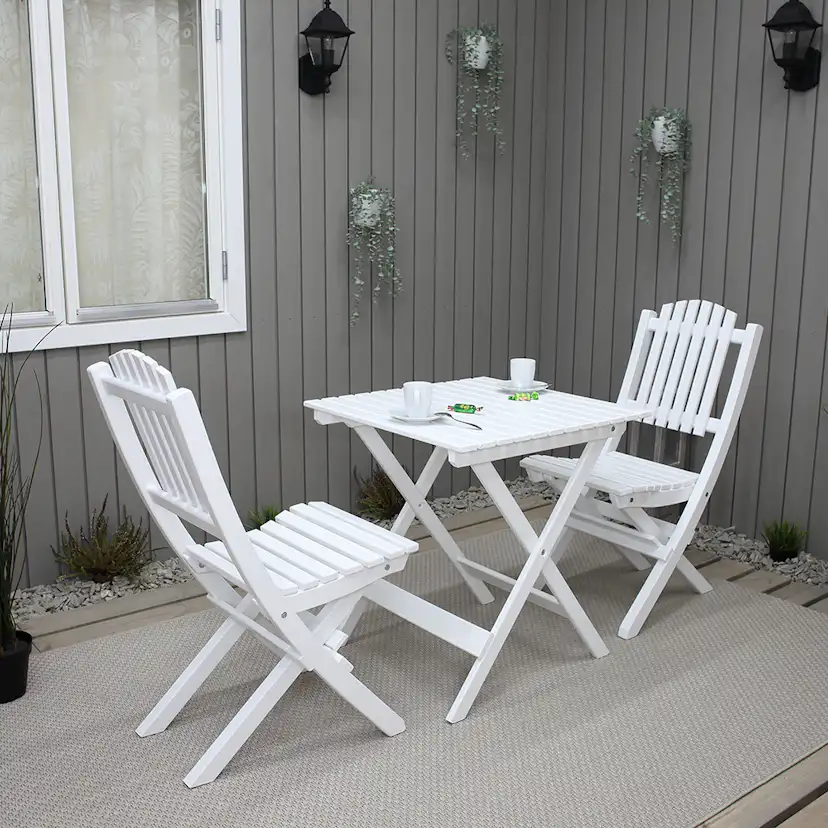 Caféset Baltic Garden Wilma Bord med 2 Visby Stolar