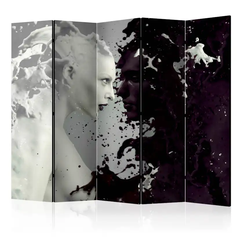 Rumsavdelare Skärmvägg Arkiio Black and White Faces II 225x172 cm
