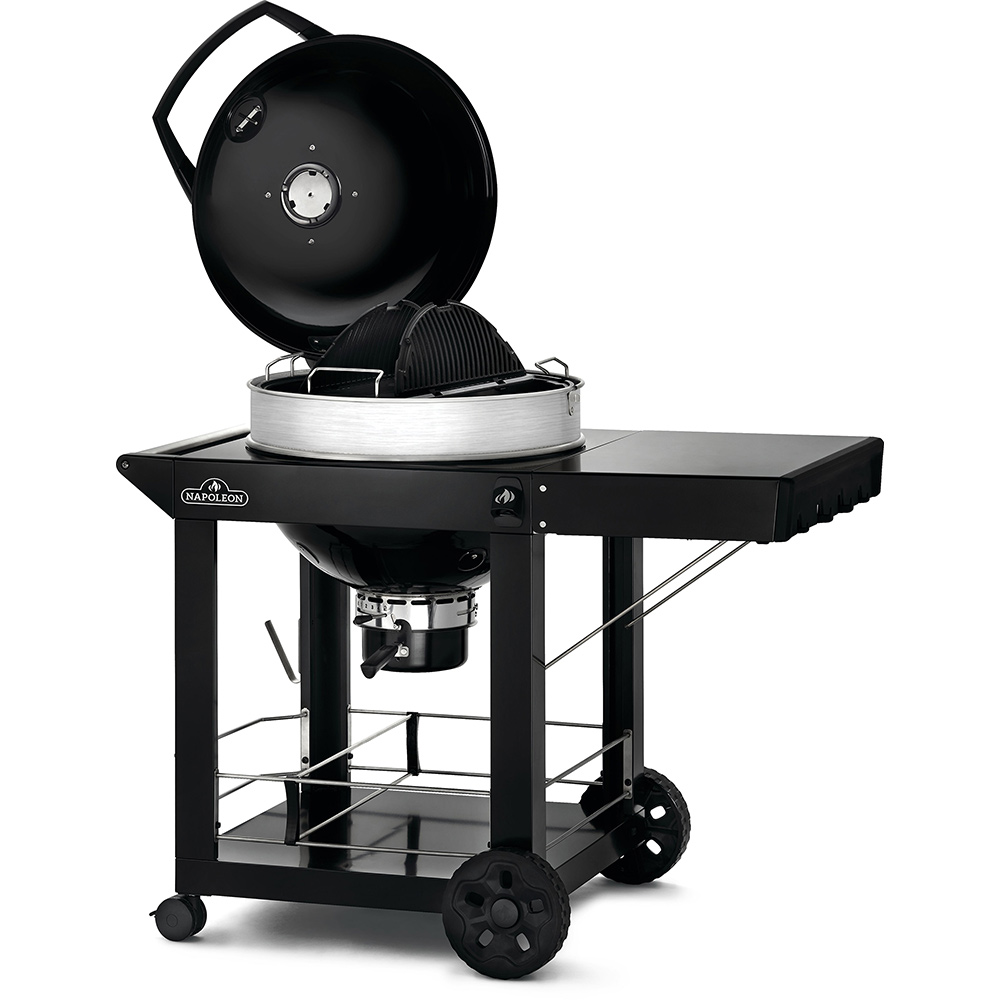 Kolgrill Napoleon PRO22K-C-3 Svart Klotgrill med Gjutjärnsgaller & Integrerad Termometer