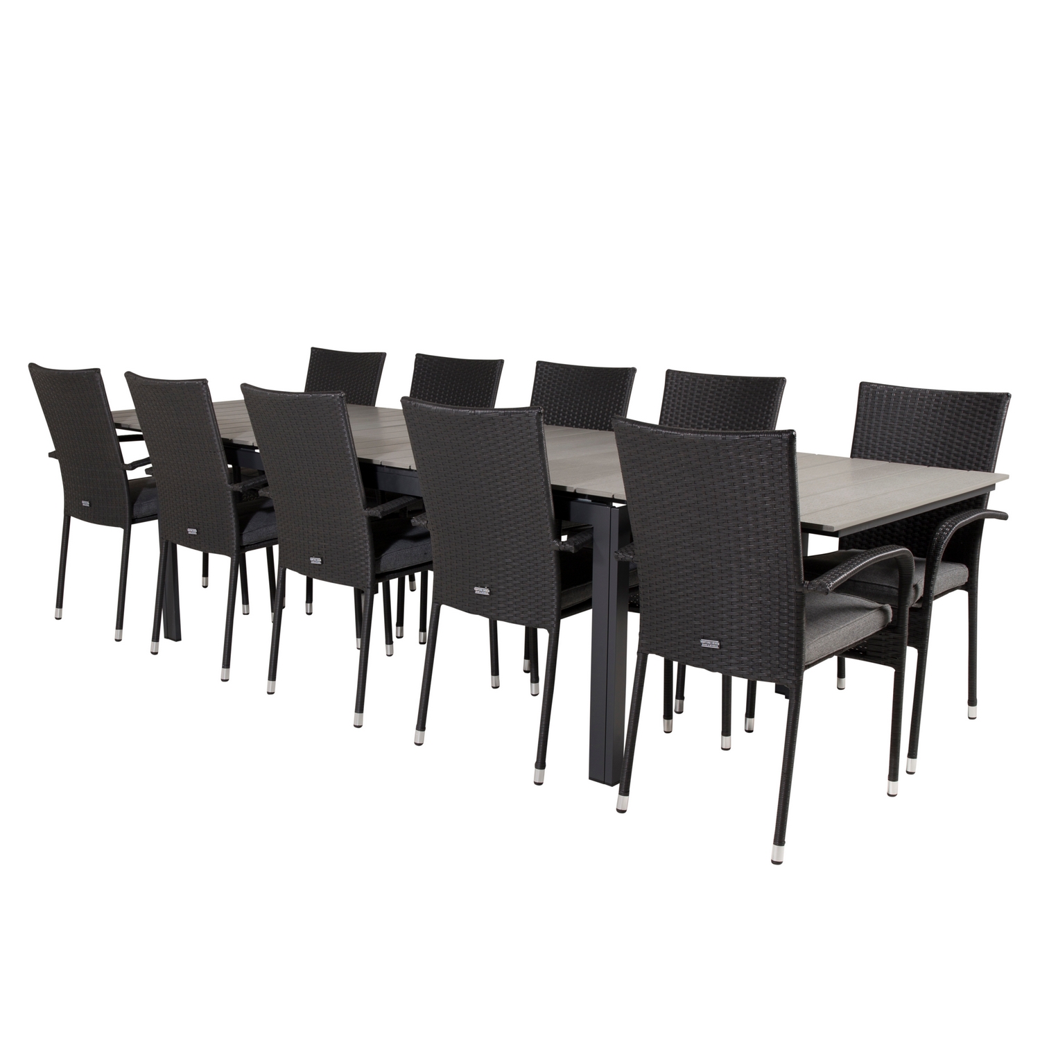 Matgrupp Venture Home Lova 224/324 med 10 Asta Karmstolar