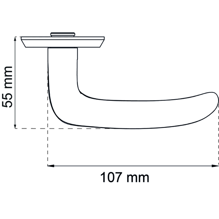 Ytterdörrhandtag Habo A696 Clean