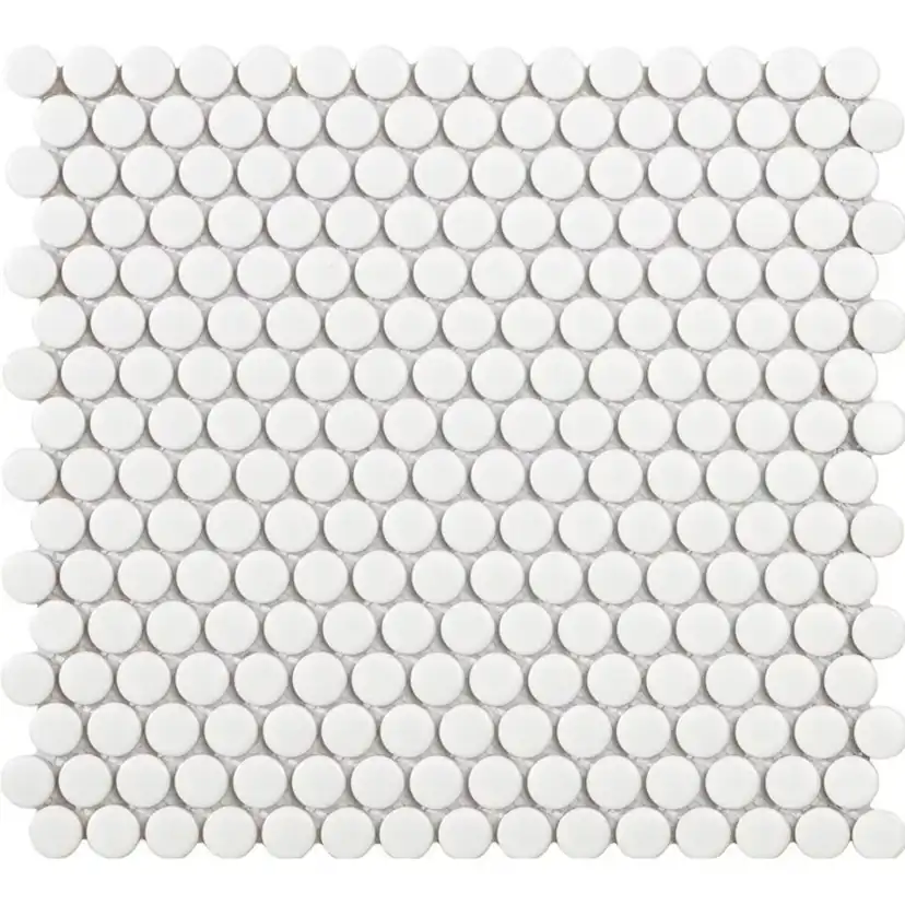 Mosaik Konradssons Tech Penny Vit Matt 29,4x32 cm