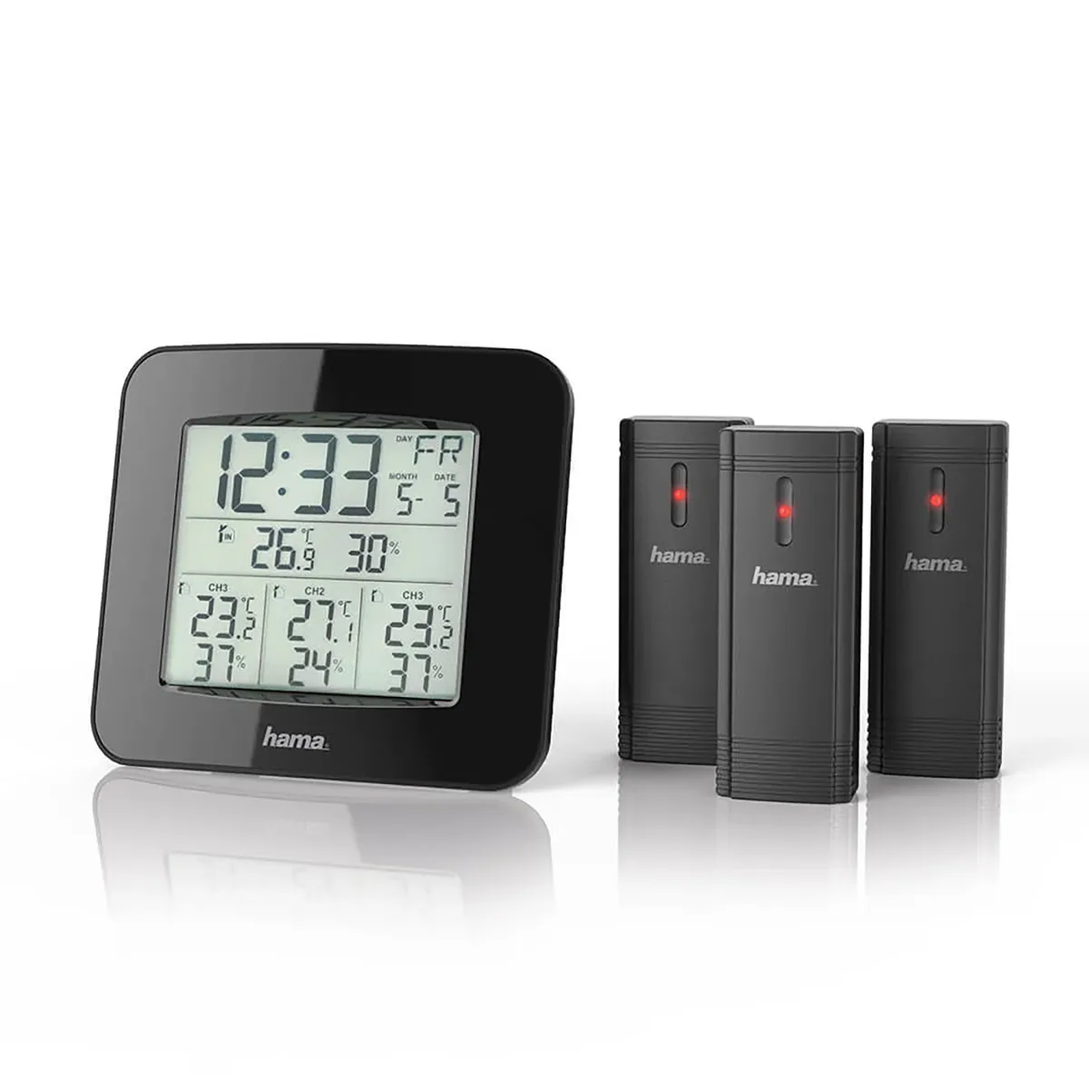 Väderstation HAMA EWS-Trio med Trådlös Sensorer